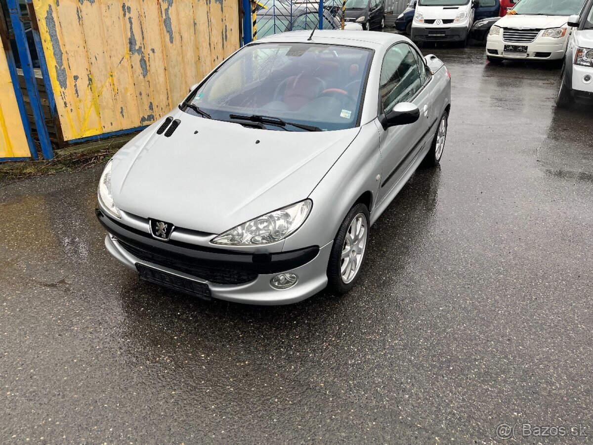 Rozpredám Peugeot 206cc cabrio 1.6benzin 80kw