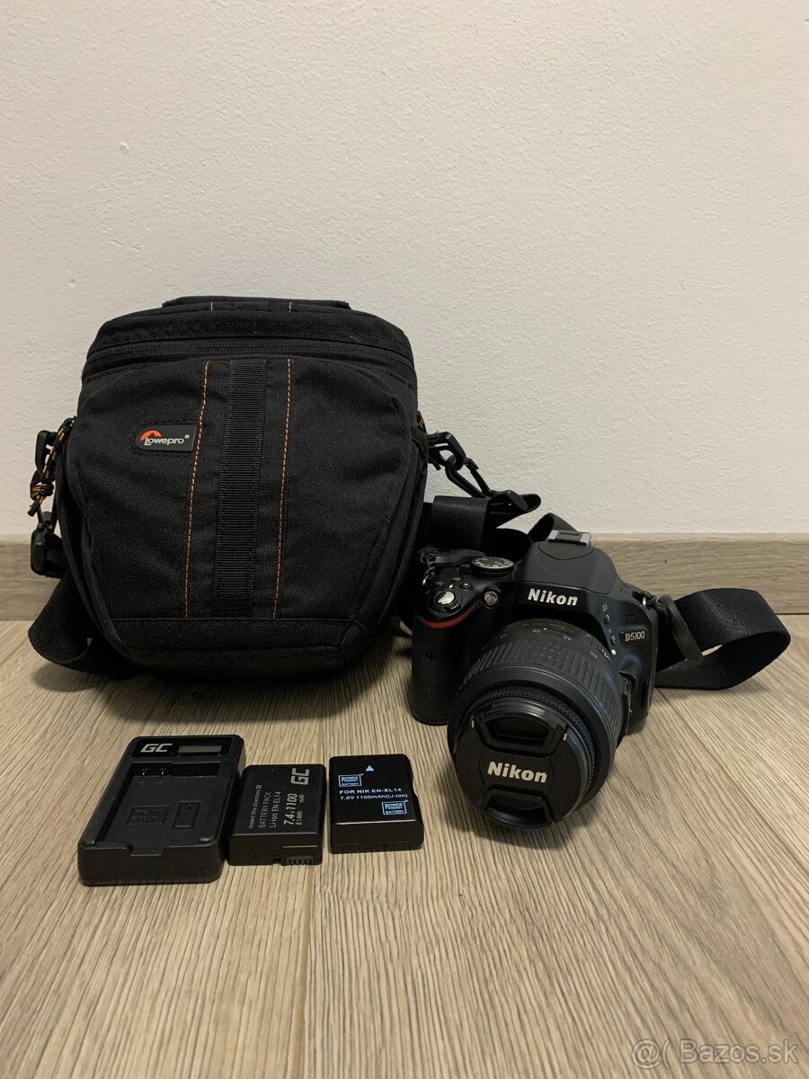 Predám digitálnu zrkadlovku Nikon D5100 + príslušenstvo