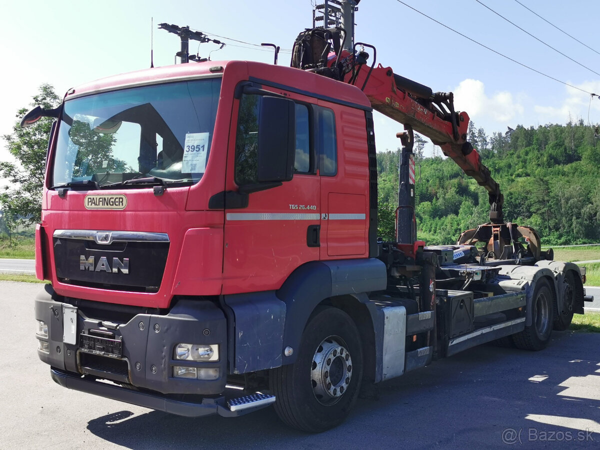 rodám nákl. automobil MAN TGS 26.440 6X2-2 BL E5 kovošrot