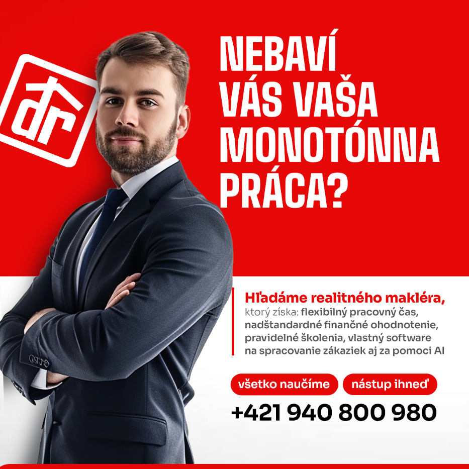 Hľadáme realitného makléra/ku pre Skalicu a okolie