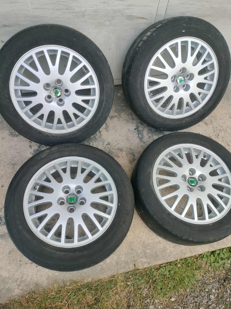 4ks alu disky orig. Škoda 5x100 r16
