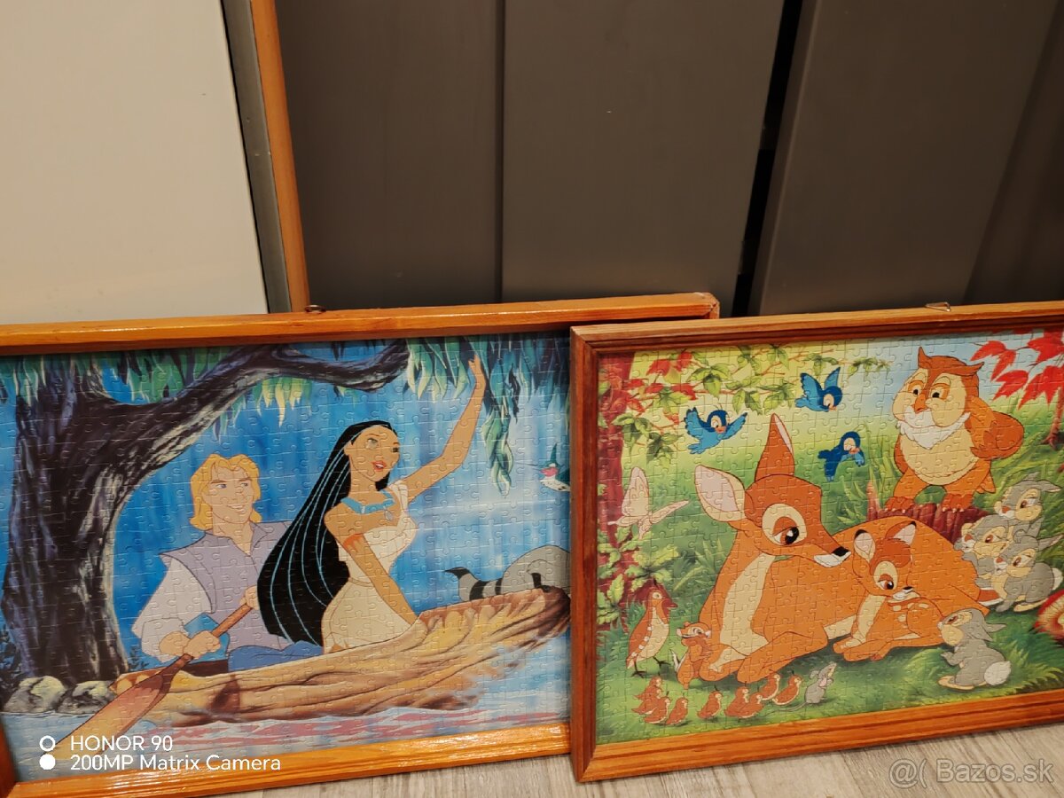 Staré retro puzzle Disney