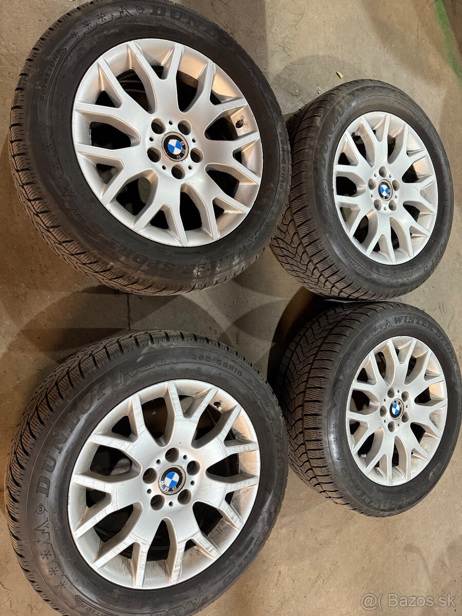 Predam sadu diskov 5x120r18 so zimnými pneu z Bmw X5