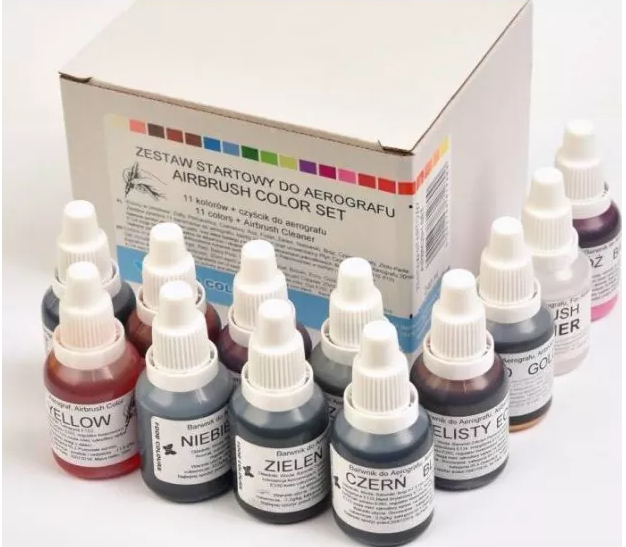 Tekuté potravinárske farby sada 12 farieb