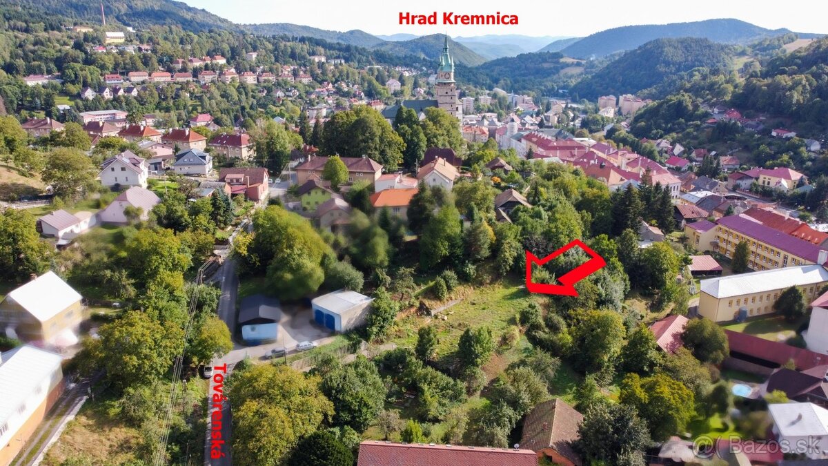Stavebný pozemok v meste Kremnica (ul. Továrenská)