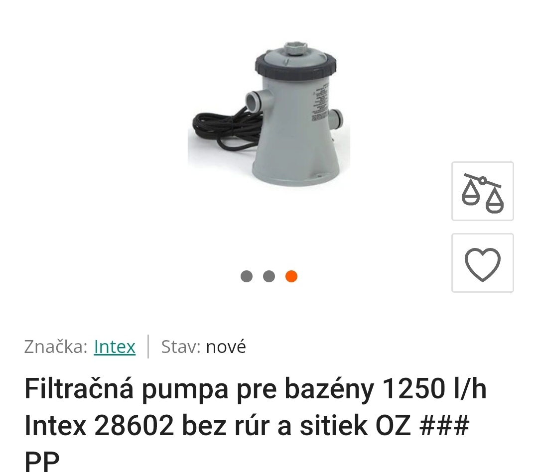 Filter do bazena Intex