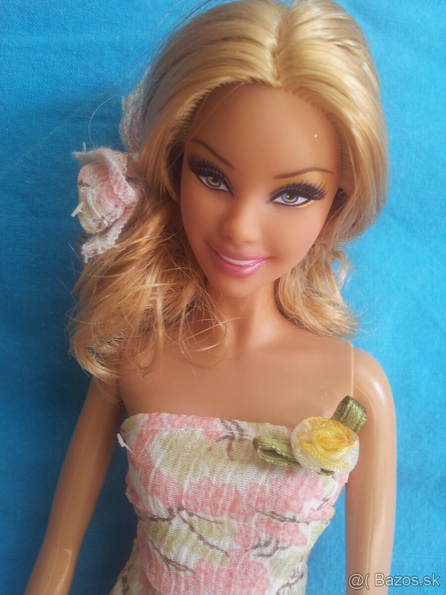Zberatelska Barbie Basics , svadobne saty pre Barbie