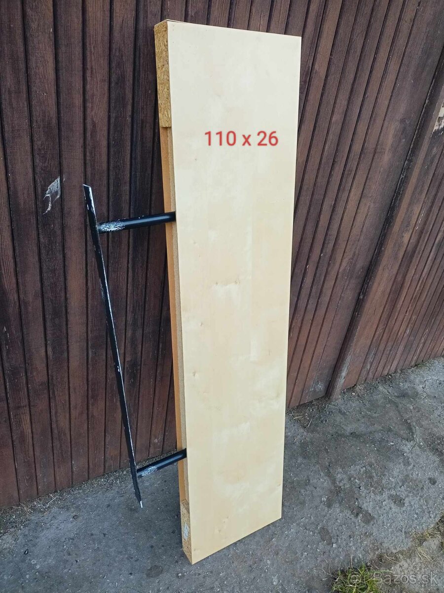 Predaj, závesné poličky na stenu, rozmer 110 x 26 x 3,5cm
