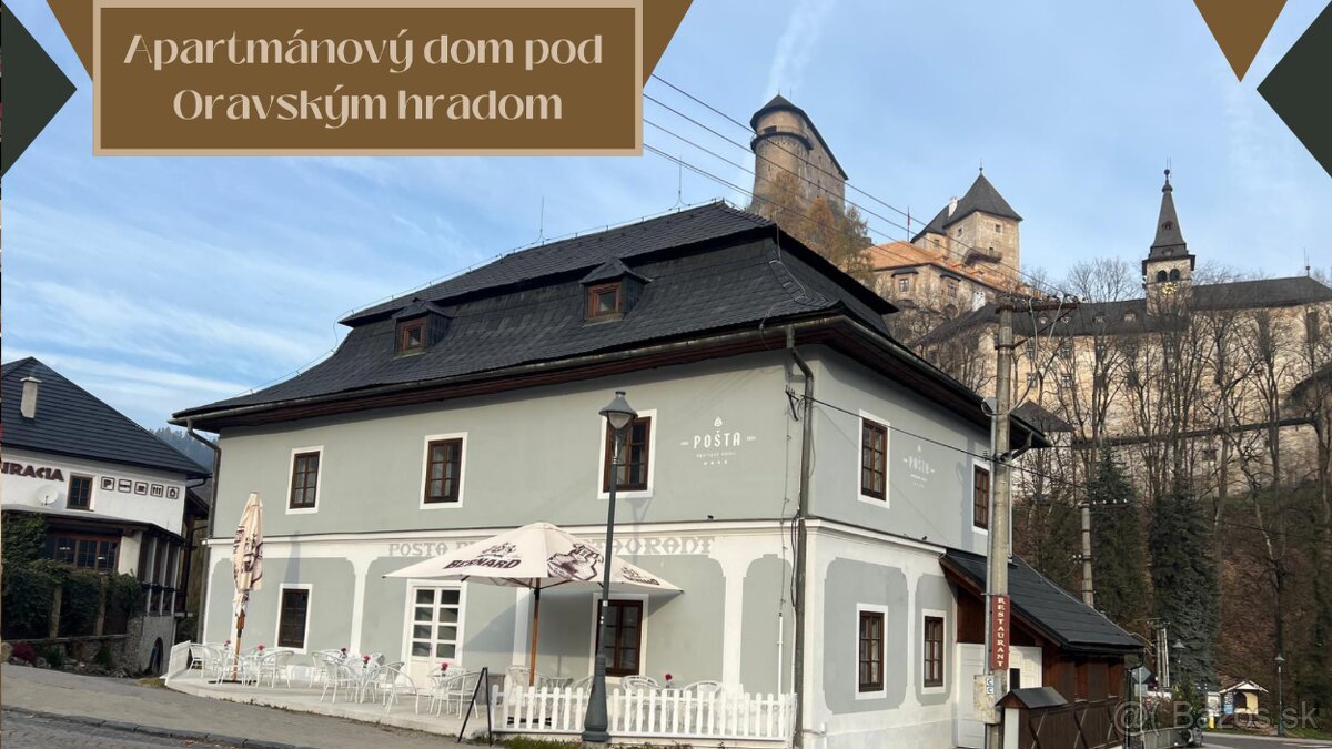 Apartmánový dom s reštauráciou pod Oravským hradom