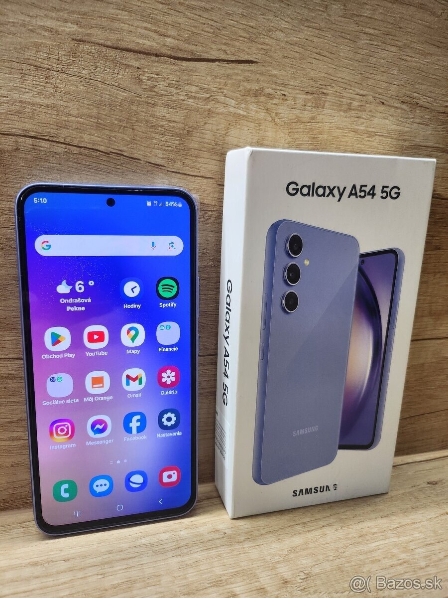 Predám Samsung Galaxy A54 5G, 256gb, Awesome Violet,TOP STAV