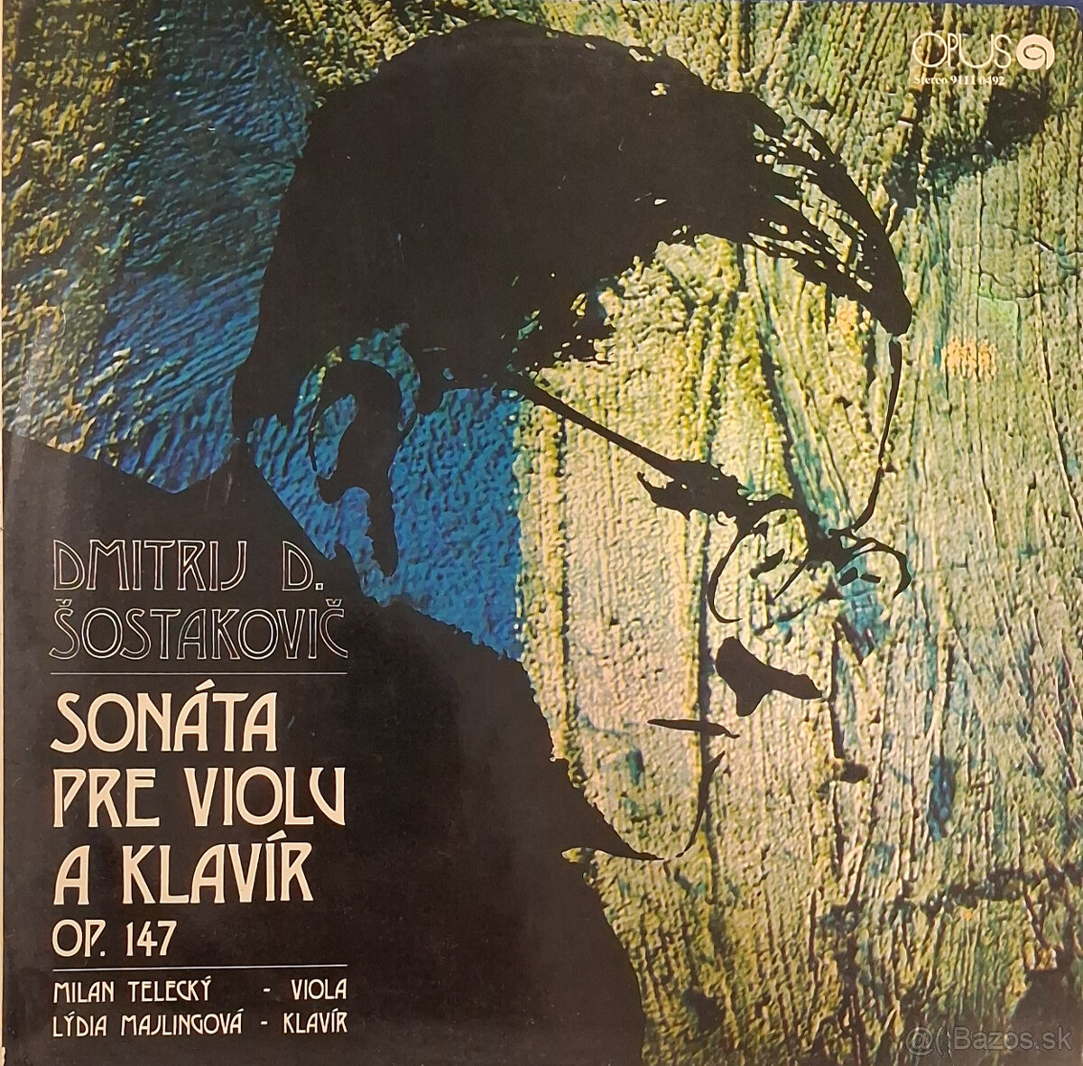 Retro gramofónová LP platňa Sostakovic