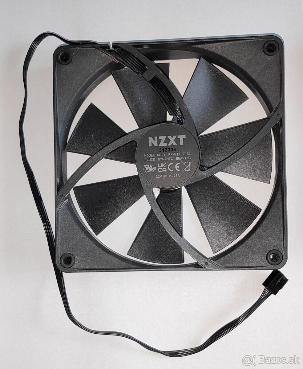predám ventilátory NZXT 140mm