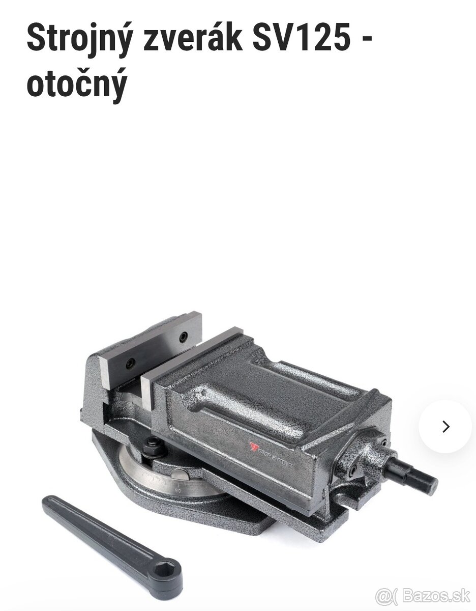 Predám strojný zverák 125 CZ výroba