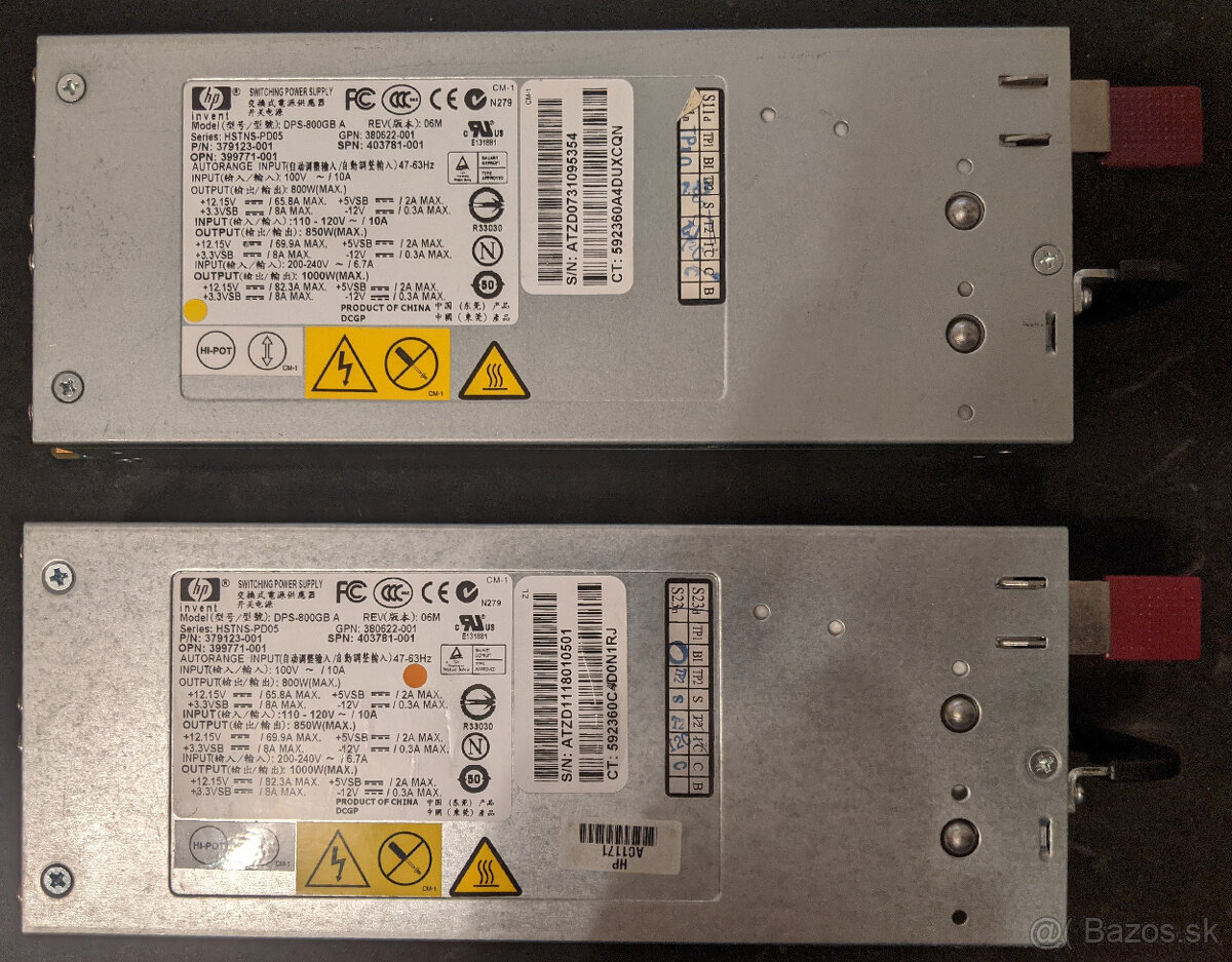 zdroj HP DPS-800GB A 2ks