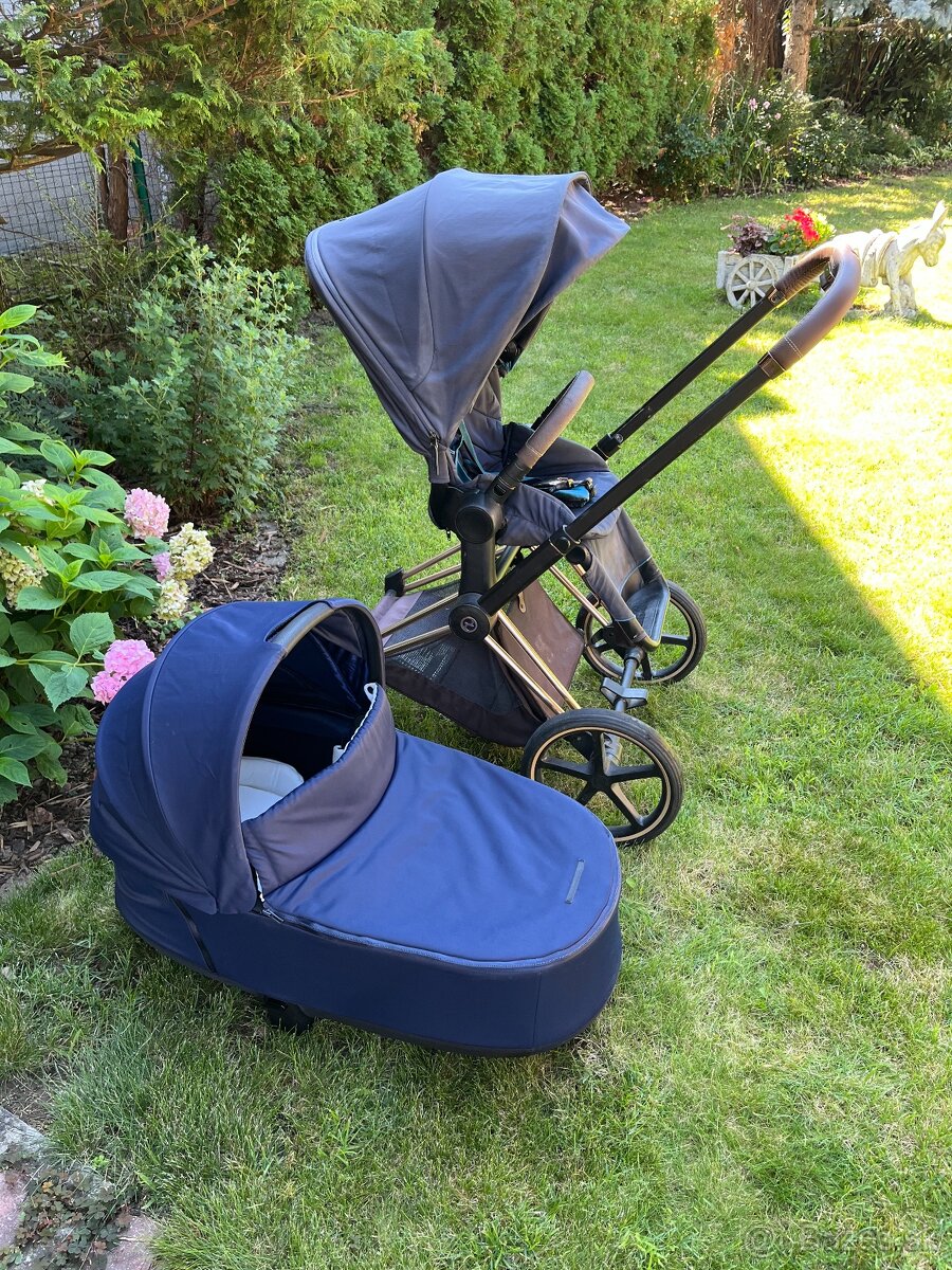 Cybex Priam rosegold + navy