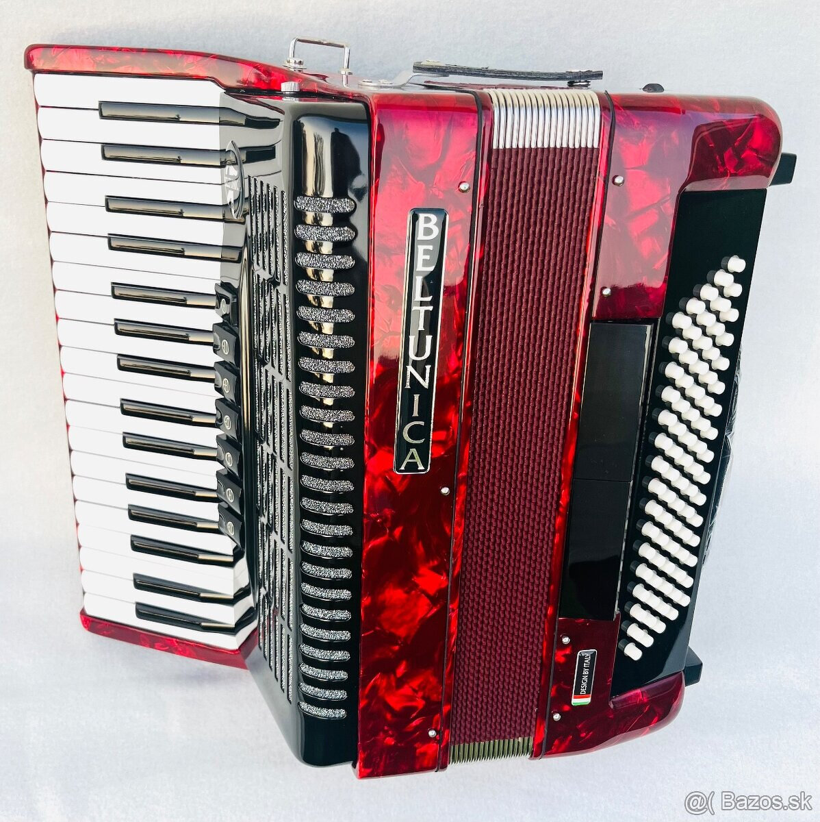 Nový akordeón BELTUNICA VIVALDI 80 basový- krásny zvuk, ľahu