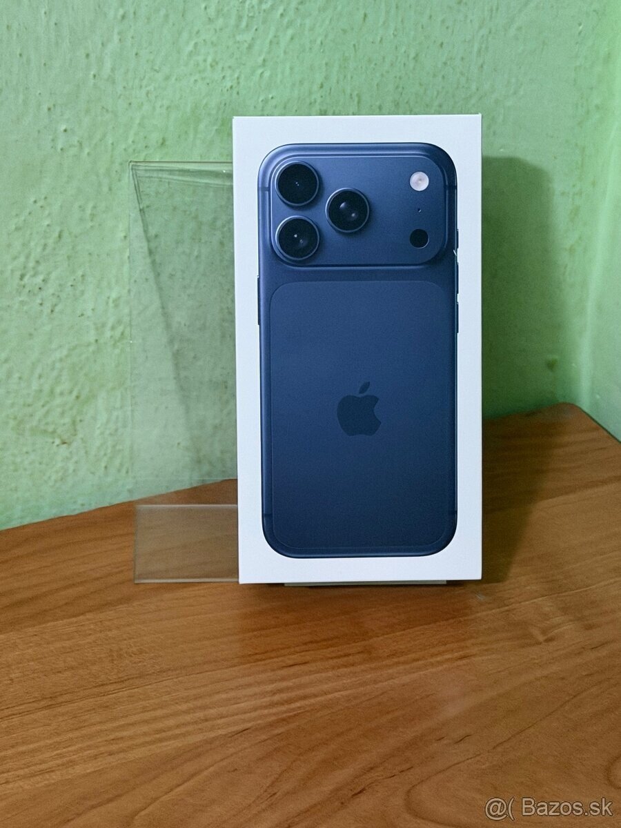 Iphone 17 pro max 256gb Deep Blue polnočný modrý nerozbalený