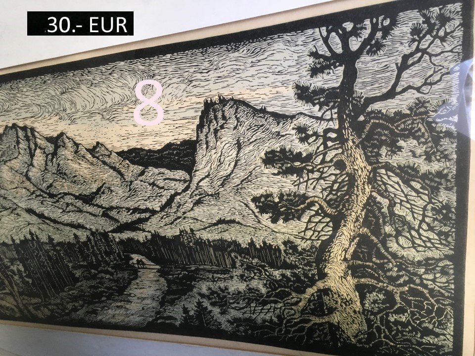 Obrazy pekné olejomaľby na plátne 9 kusov