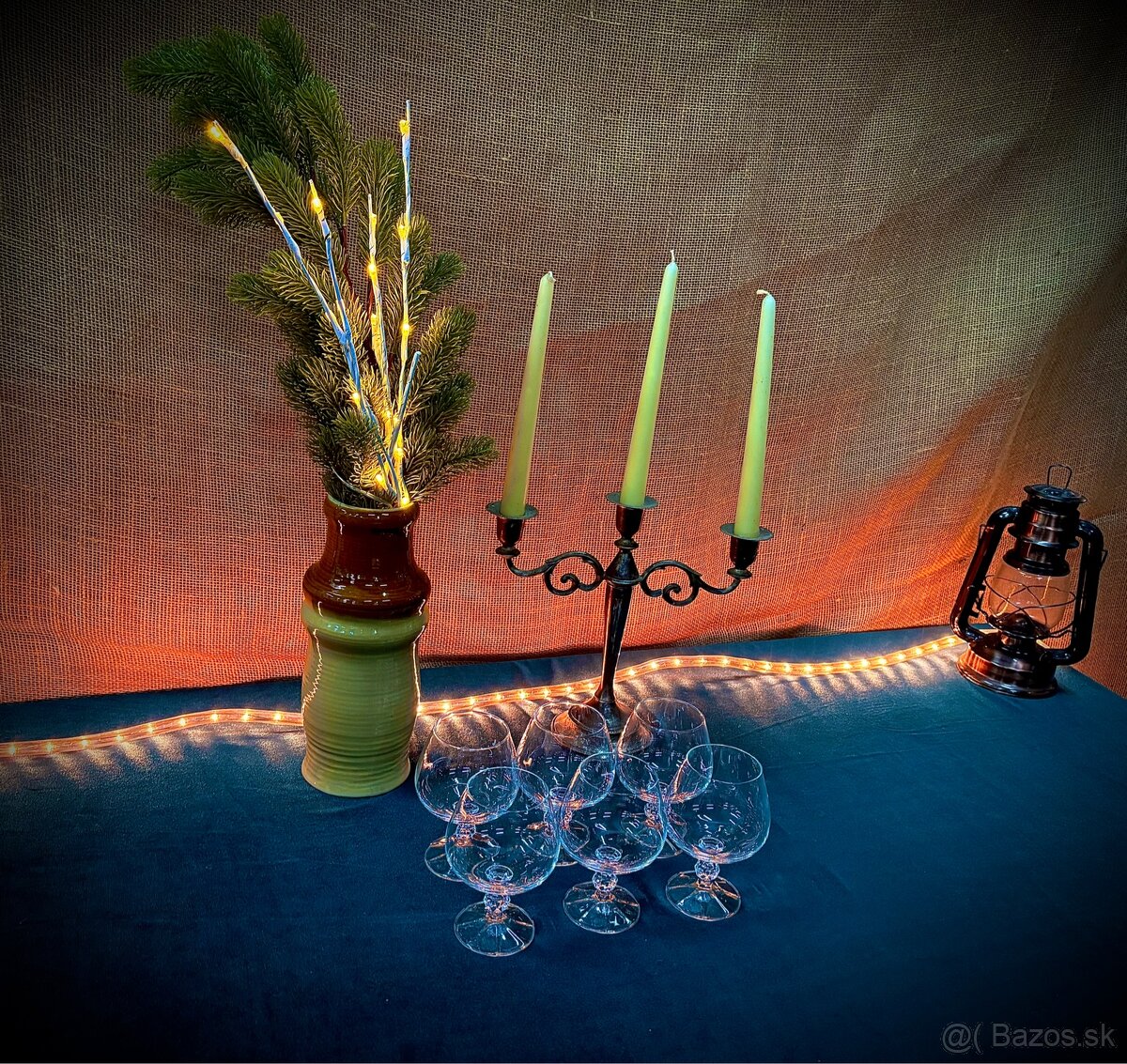 Sada pohárov na brandy/koňak