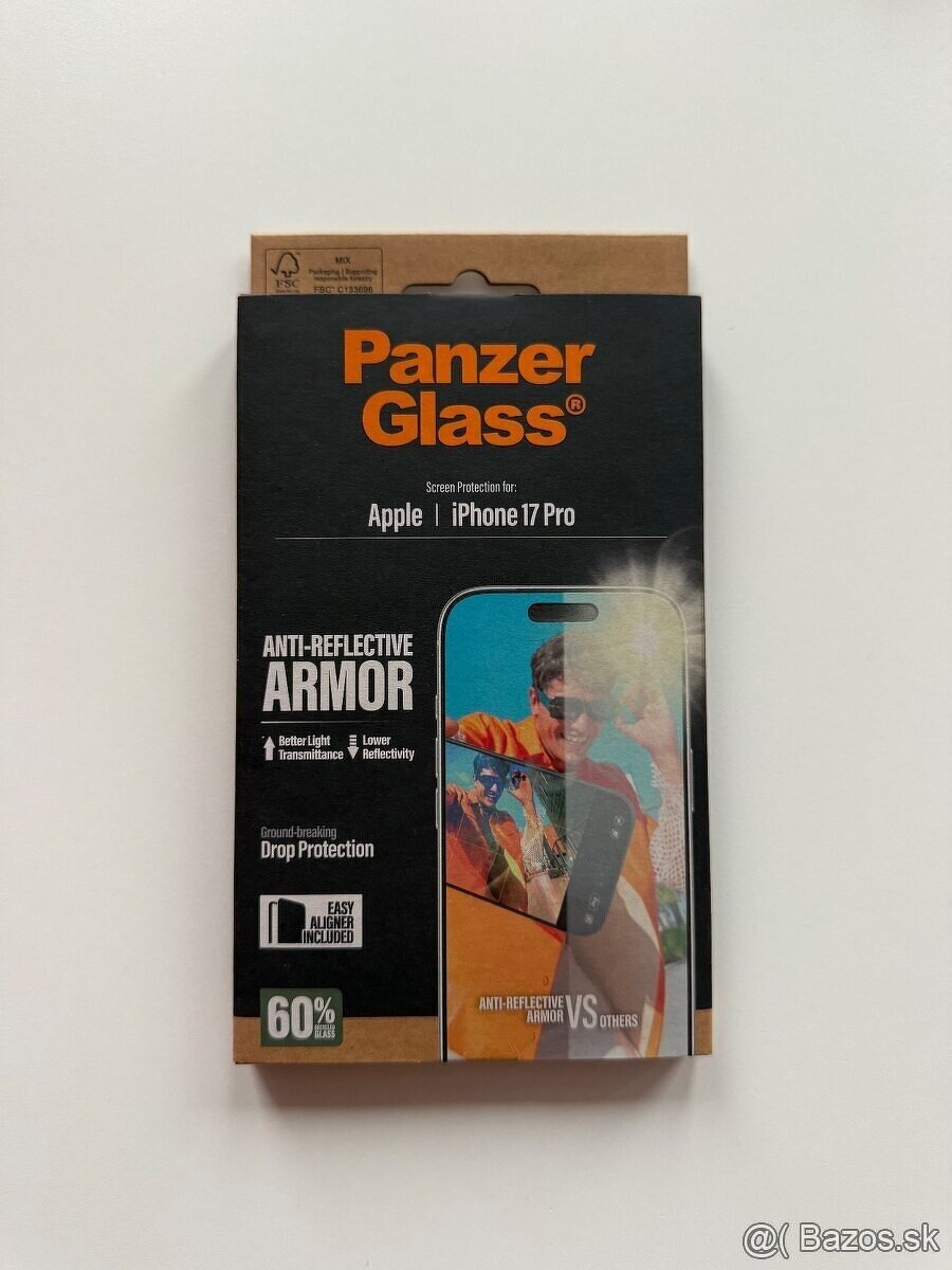 Tvrdené sklo Anti-Reflective s aplikátorom pre iPhone 17 Pro