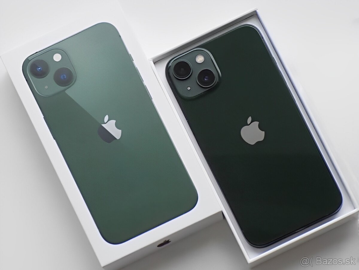 iPhone 13 Green BATERIE 100% TOP