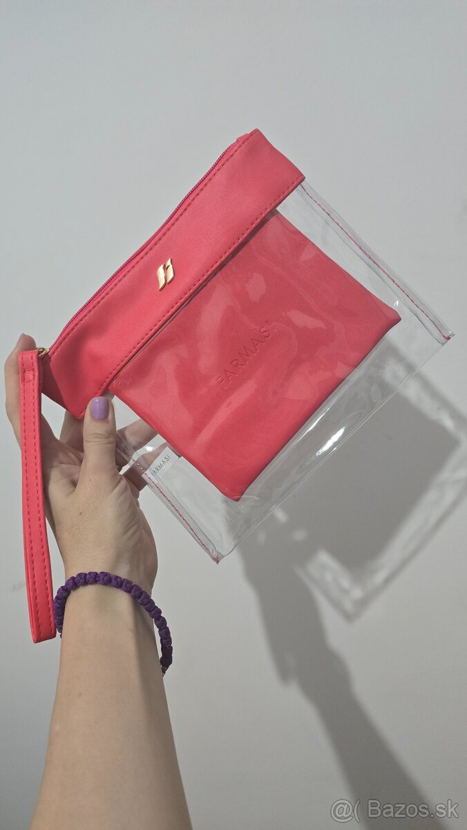 Kozmetická taška koralova