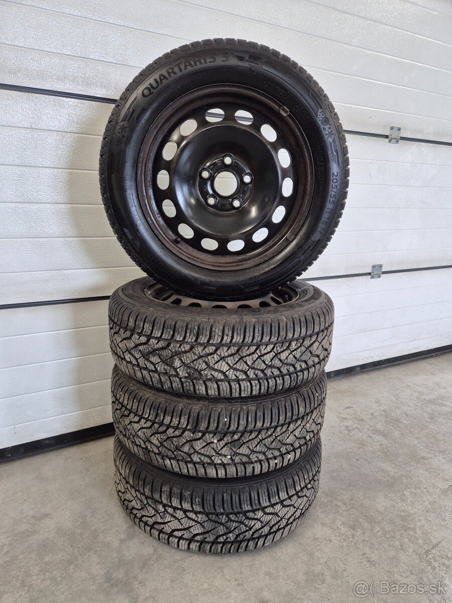 Disky 5x112 , celoročné pneu 205/55 R16
