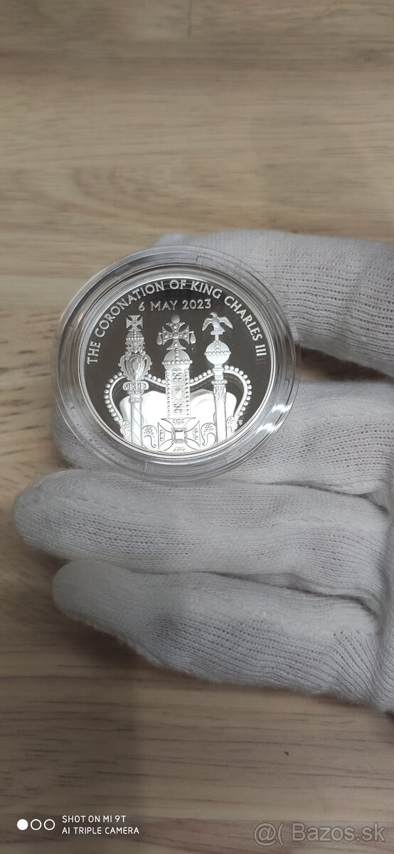 Charles III korunovácia - investičné strieborné mince