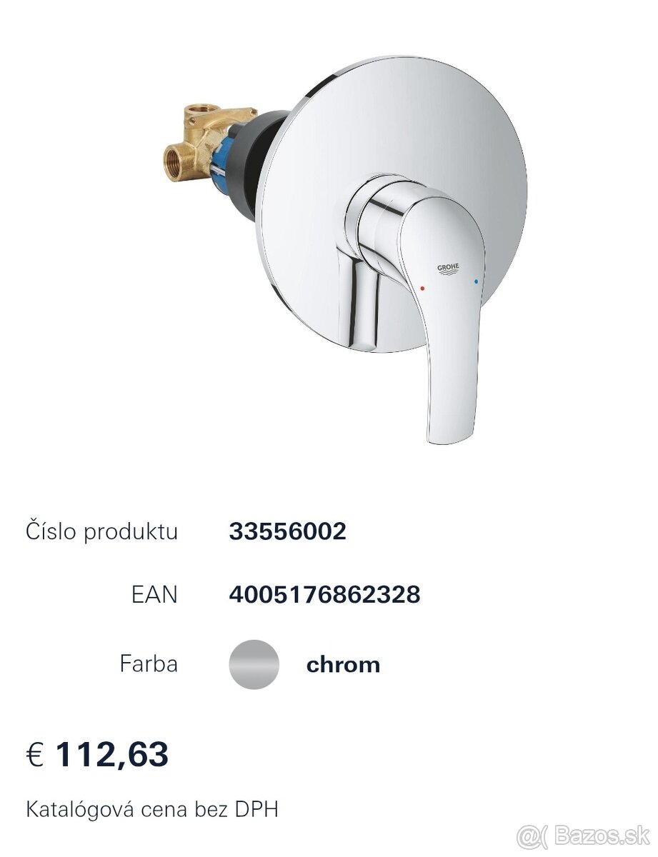 GROHE EUROSMART SPRCHOVA BATERIA