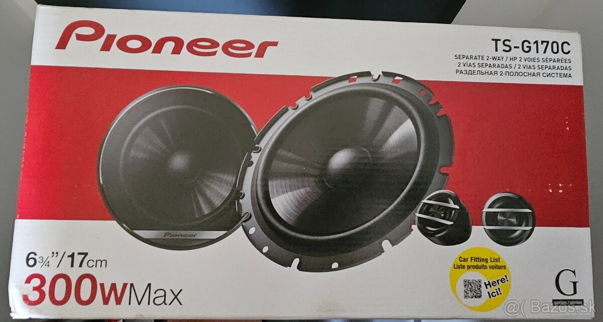 Predám nepoužité a nerozbalené reprodukty Pioneer TS-G170C č