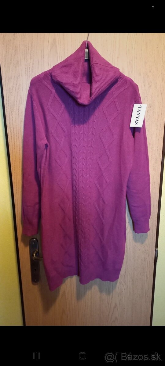 Nové rolákové teplé šaty M až XL