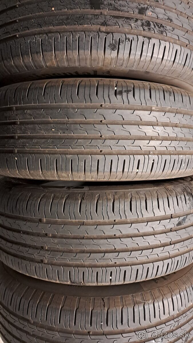 Predám 4ks jazdené letné 225/60r18-104H Continental
