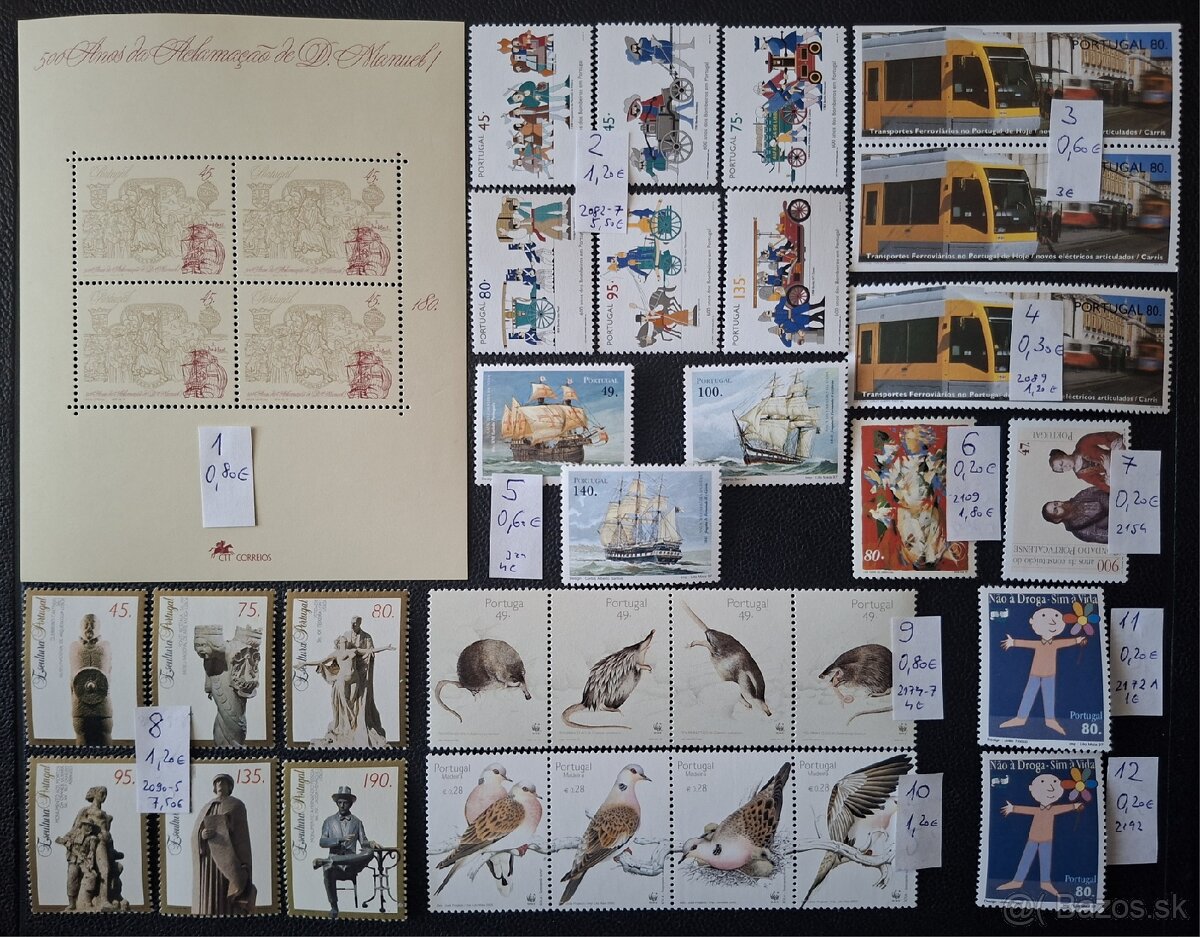 Postove znamky Portugalsko 2 (169poloziek)