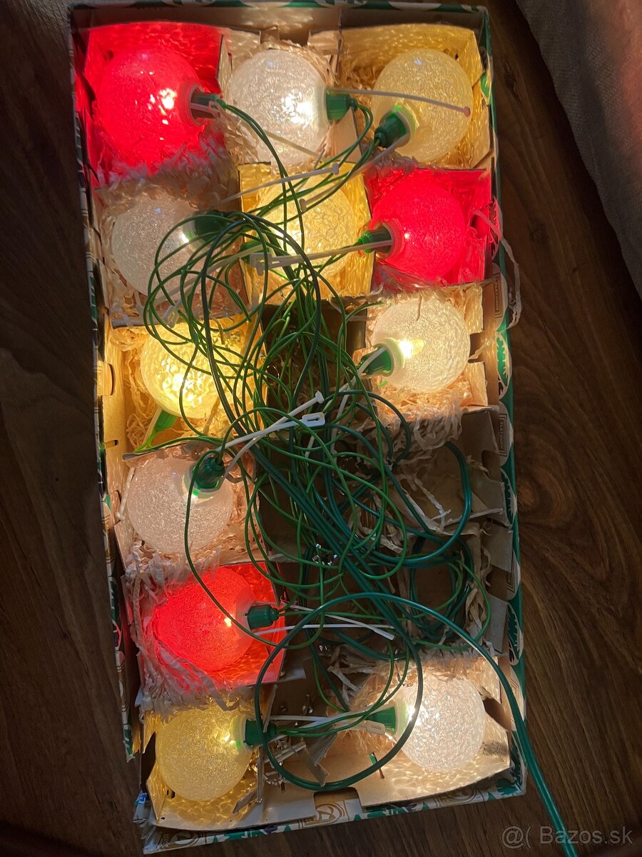 Retro vianočné osvetlenie