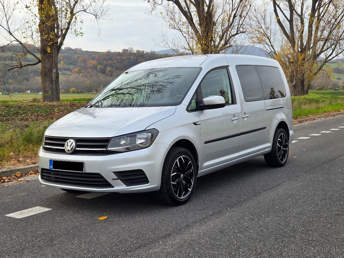 VW Caddy MAXI 7-miest / SK pôvod / 2.0 TDi ŤAŽNÉ-r.v.12-2016