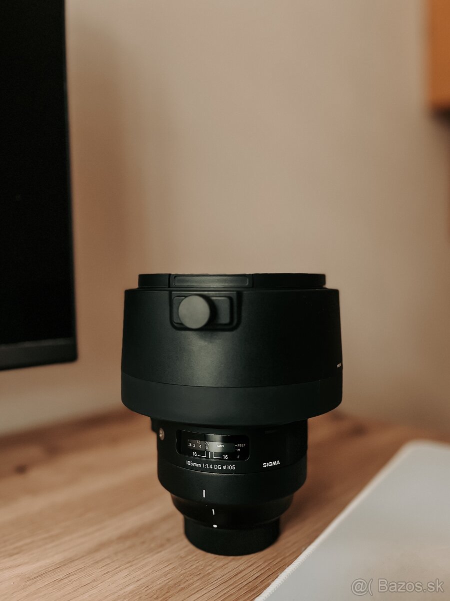 Predám objektív Sigma 105/1.4 ART Nikon + 4 roky záruky