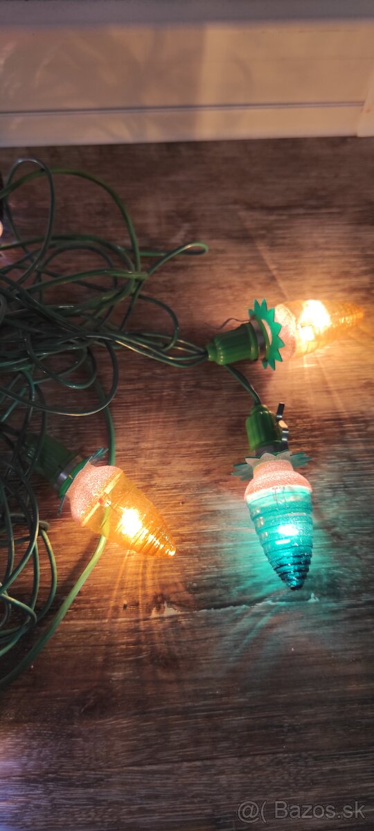 Retro vianočné osvetlenie Zlatokov