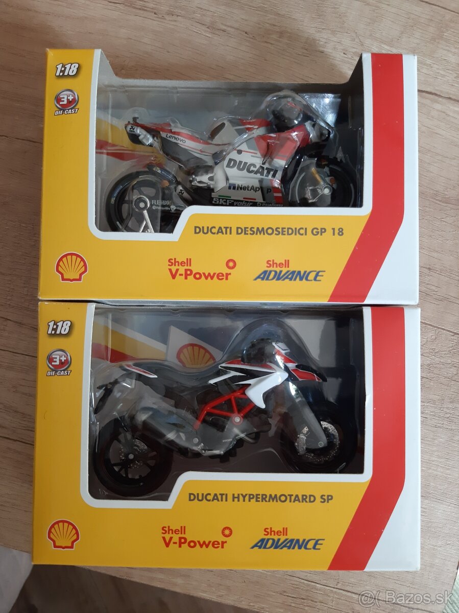 Zberateľský model SHELL MOTOCYKEL DUCATI