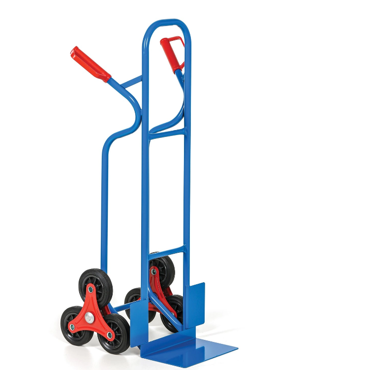 Schodisková rudla, 3-kolesový, nosnosť 250 kg, plné kolesá