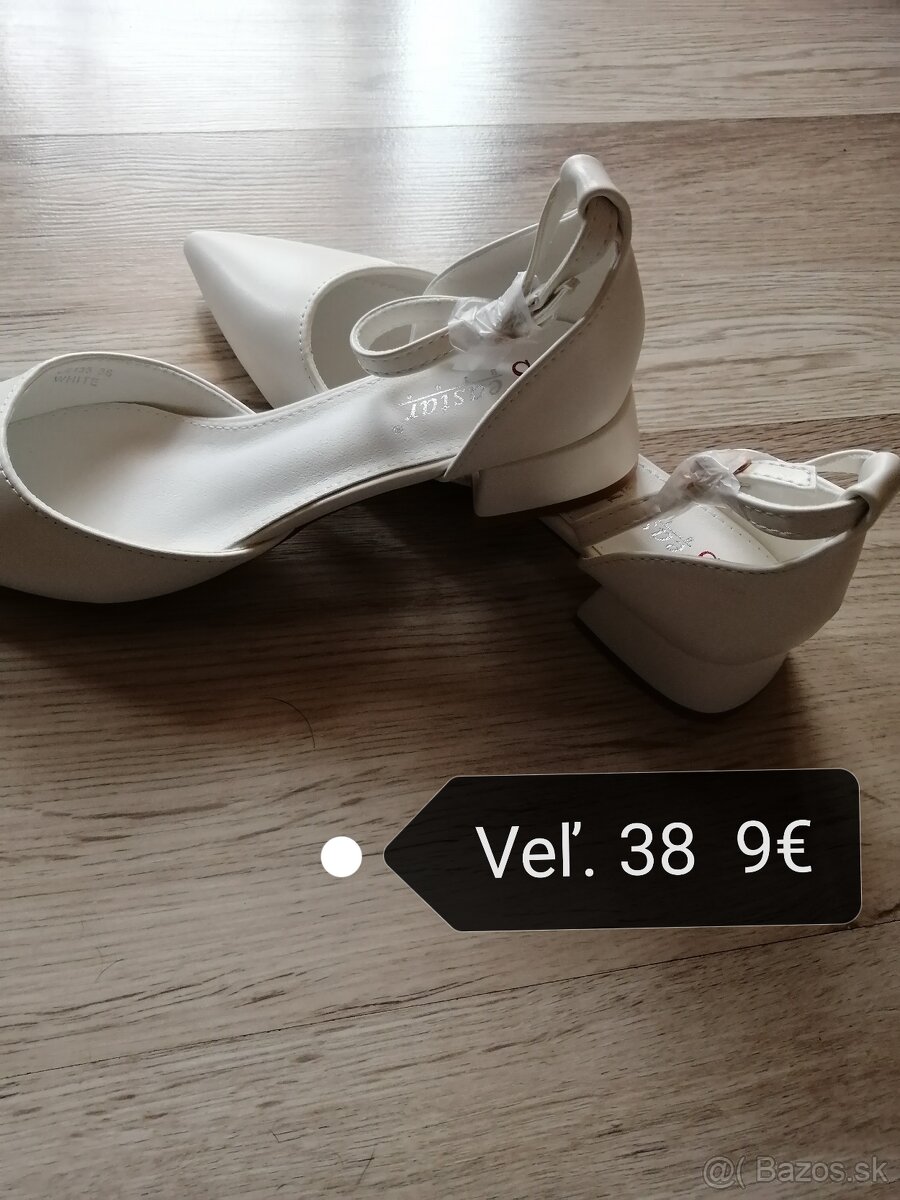 Predám nové topánky veľ. 38