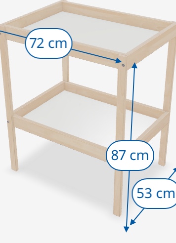 Prebaľovací pult ikea