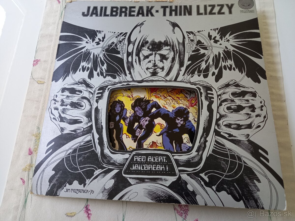 THIN LIZZY “Jailbreak” /Vertigo 1976/specialny “die cut” oba