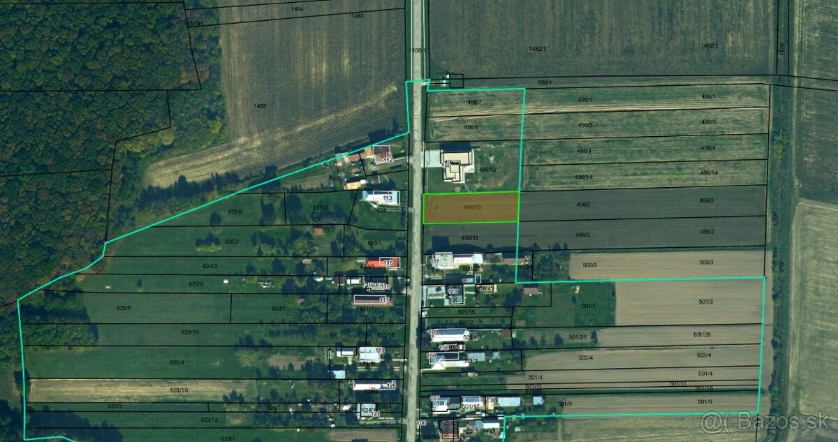 Na predaj pozemok v obci Lesné
