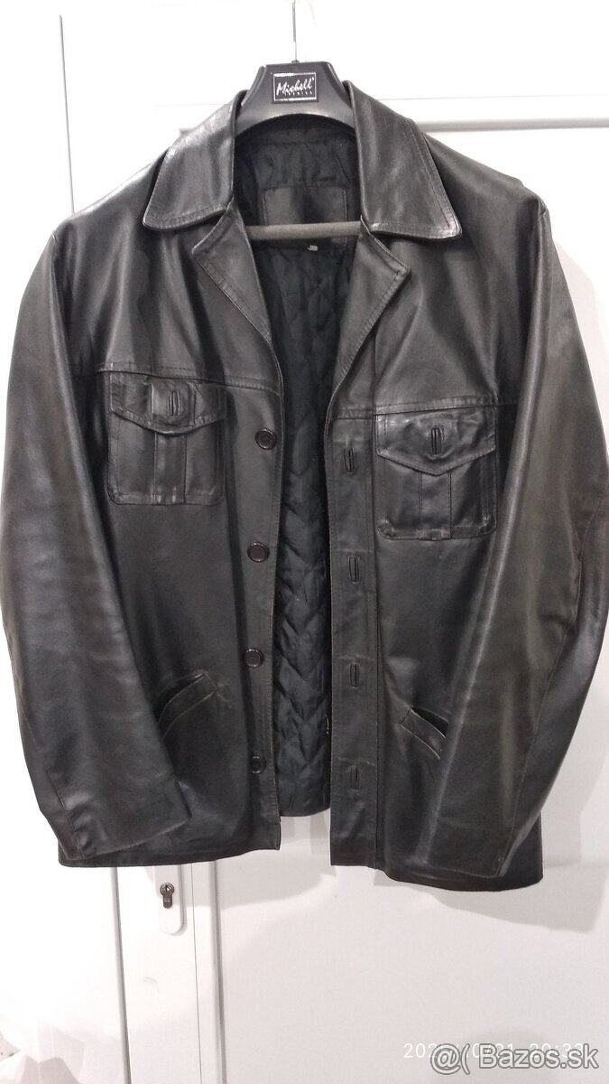 Pánska kožená bunda