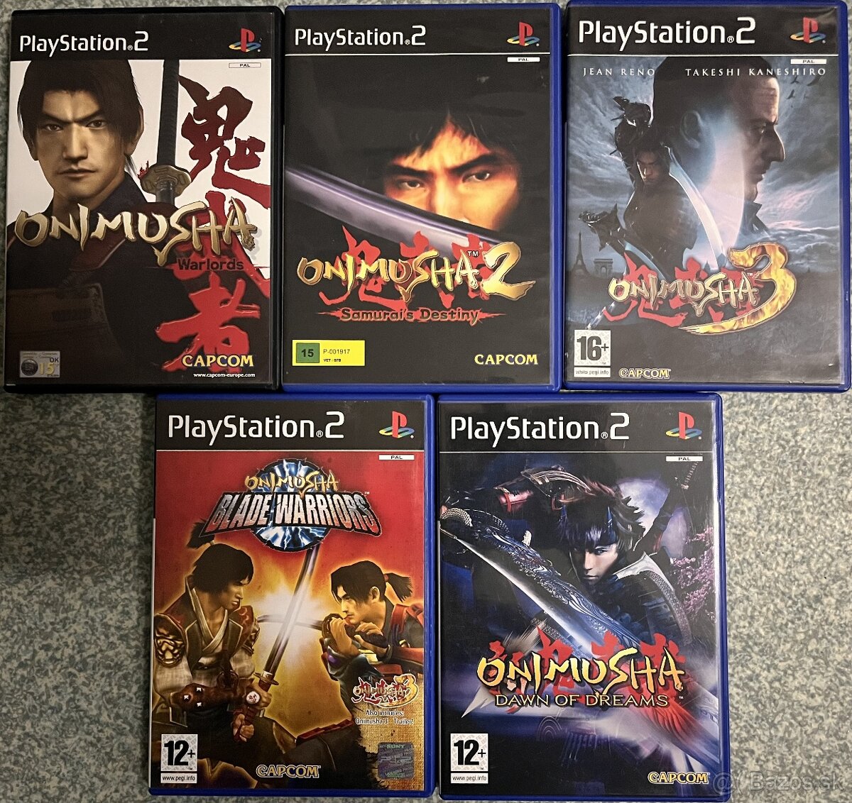Predám zbierku hier ONIMUSHA na playstation 2