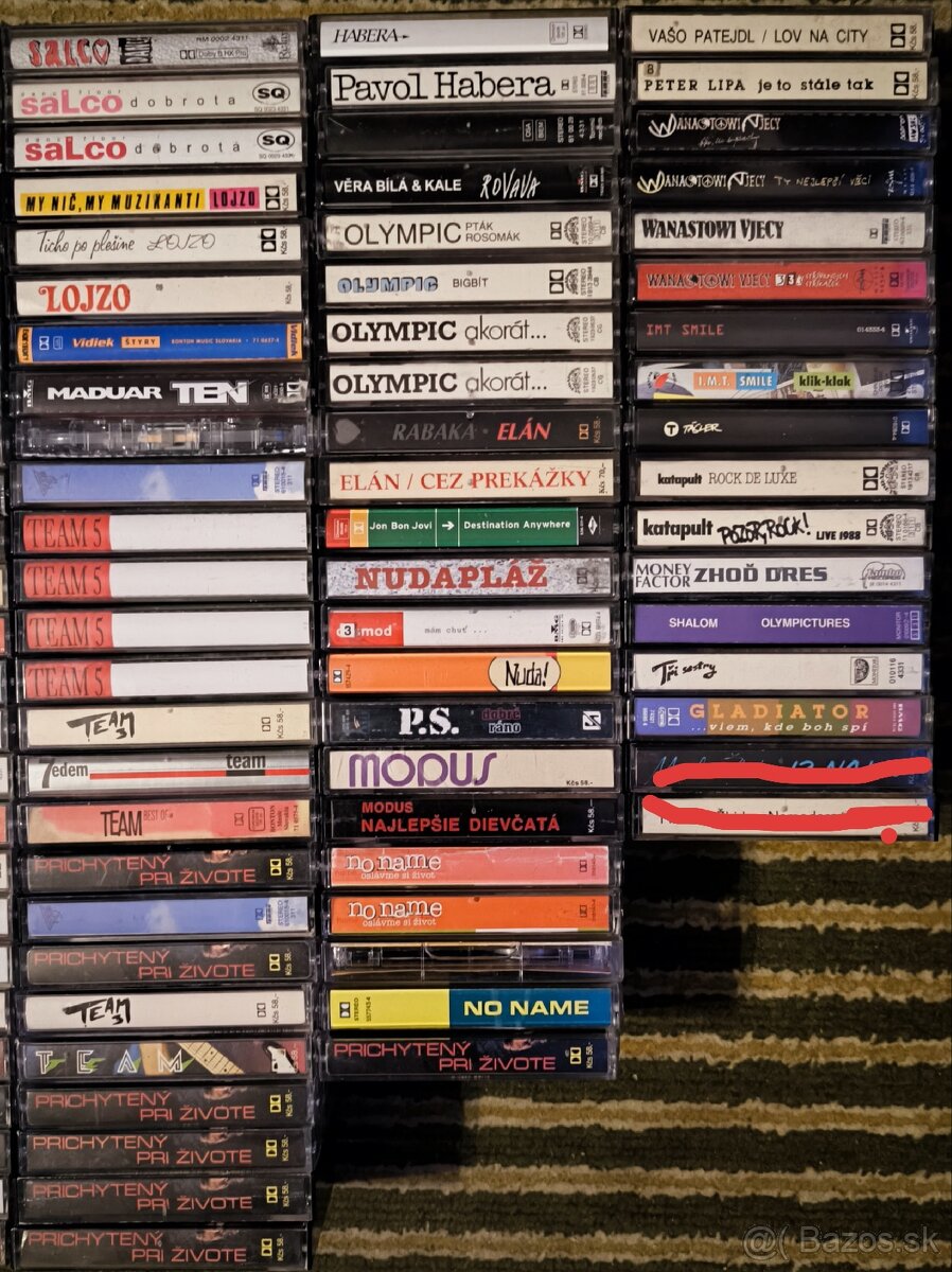 MC kazety originalky Sk,CZ,