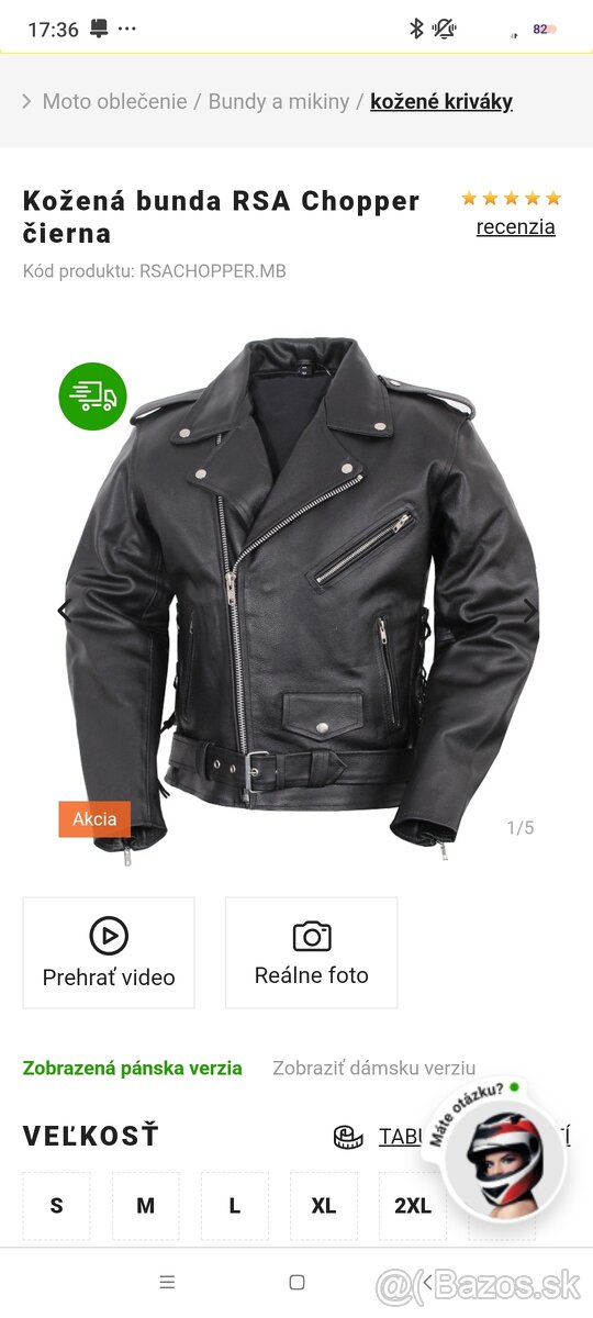 Kožená moto bunda