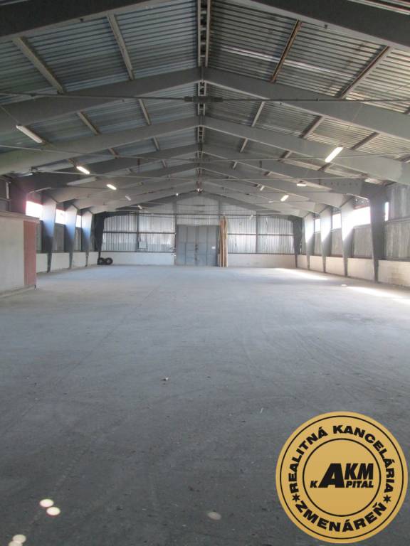Oceľová hala 382 m2 na prenájom, Zvolen