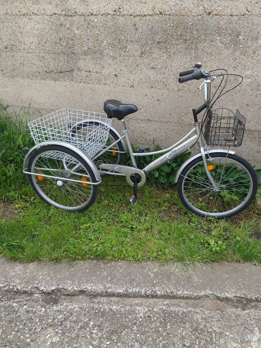 Trojkolesový bicykel 6 rýchlostí