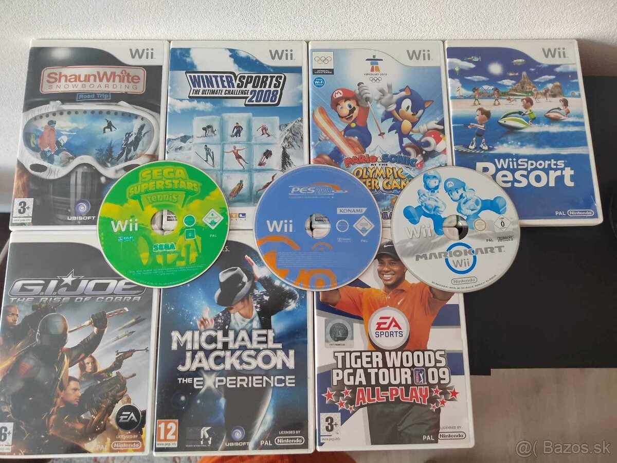 Predám hry na Nintendo Wii
